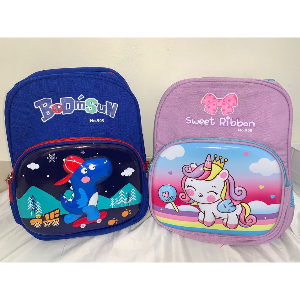 [MONA] Tas Ransel Anak Sekolah Motif Timbul Lucu dan Keren Kualitas Import Premium -M0203