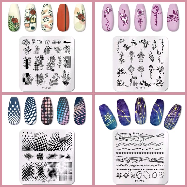 NAIL STAMP MARBLE MARMER PLATE STAMPING JELLY / PLAT BESI NAIL ART