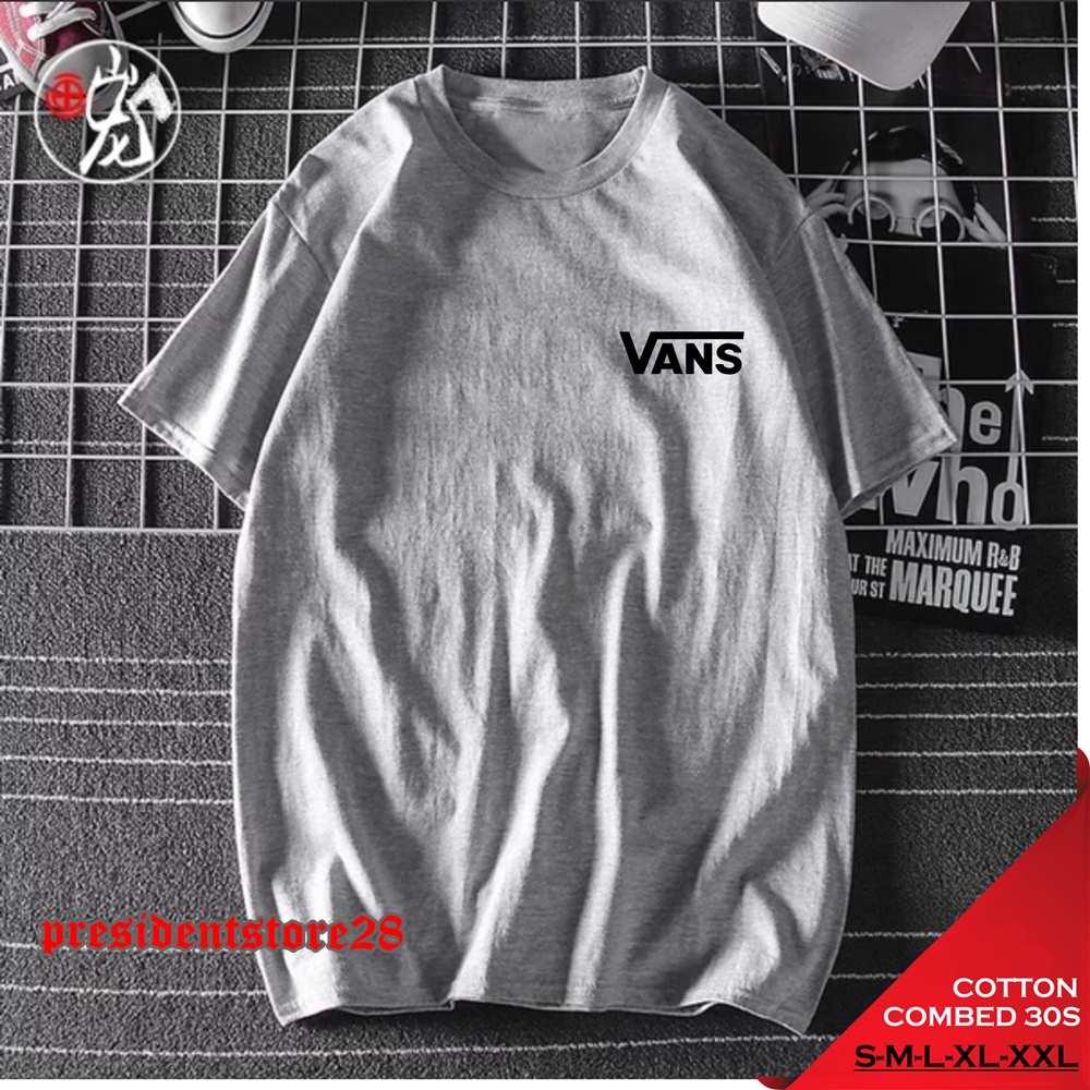 KAOS VANS / KAOS DISTRO VANS PRIA / KAOS PRIA VANS / T-SIRT UNISEX COTTON VANS