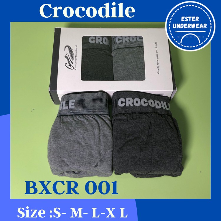 Celana Boxer Pria CROCODILE CR BX 001 Isi-2 Pcs/Pack