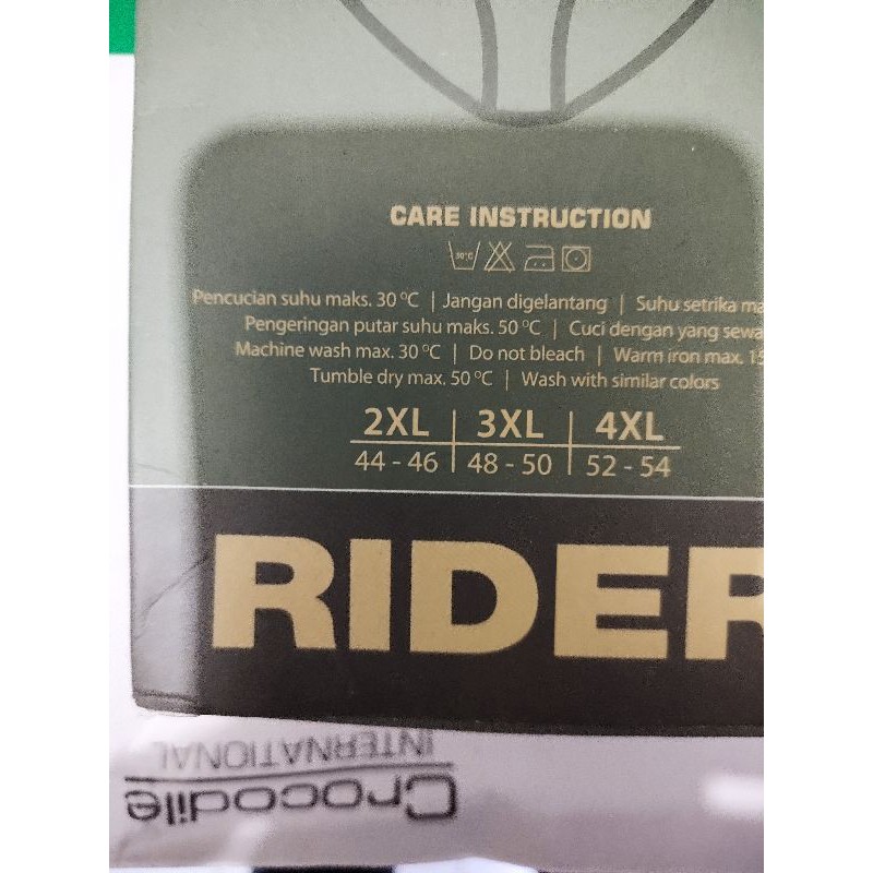 CELANA DALAM PRIA RIDER 326 BIG SIZE + 1 MASKER BAGUS CD PRIA RIDER JUMBO 2XL- 3XL -4XL -5XL -=6XL, 1 PACK ISI 3 PCS