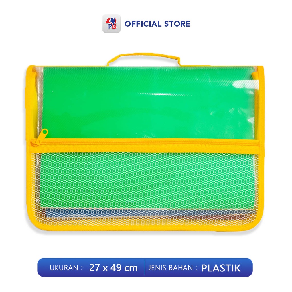 

Map Plastik / Map File / Map Zipper Resleting Map Kancing Dua Folio Jaring Map Tenteng Bahan Plastik