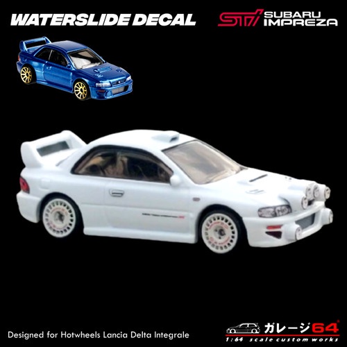 Decal Hotwheels 1998 Subaru Impreza 22B