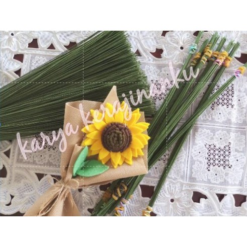 Kawat tangkai bunga per IKAT isi 15 no 20, isi 10 no 16