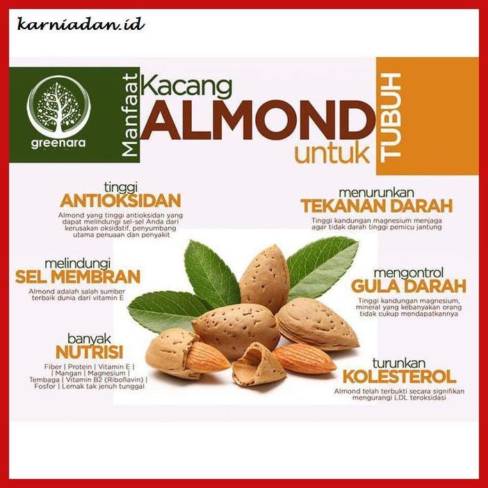 

MAKANAN-RINGAN- ROASTED ALMOND 1KG / KACANG ALMOND PANGGANG 1KG -BERMACAM-MACAM.