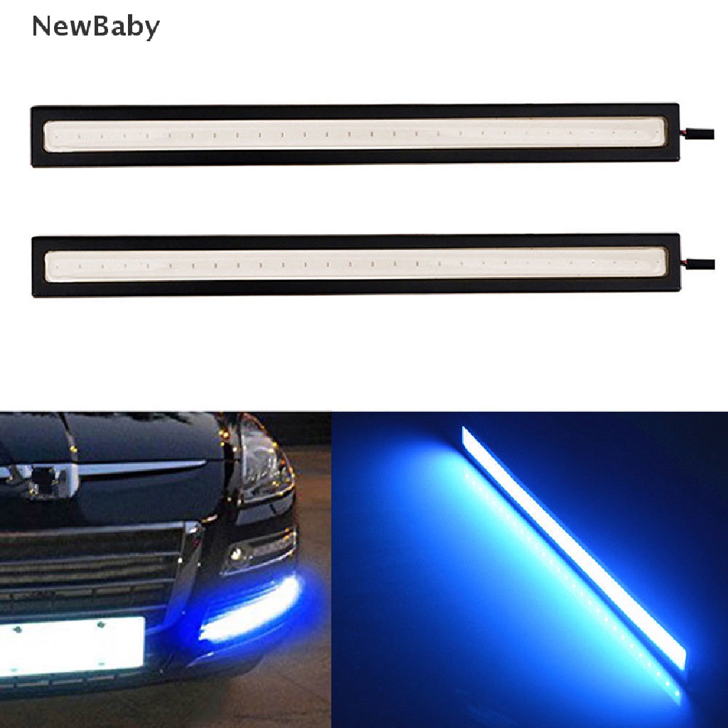 Lampu LED COB DC 12V 17CM Tahan Air Warna Biru Untuk Drlfog Lamp Mobil