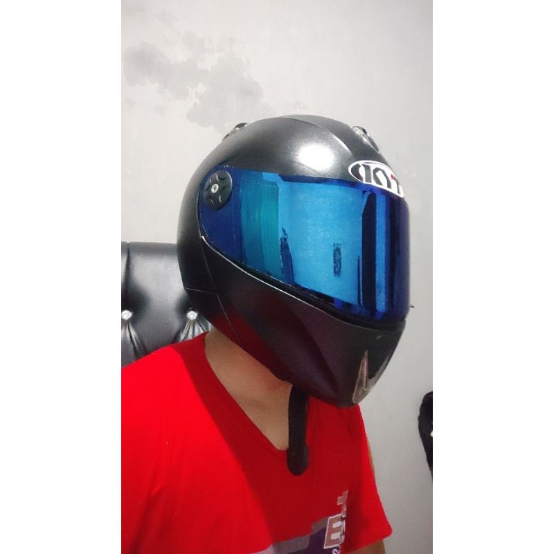 KACA Visor Flat KYT X ROCKET - Iridium Silver - Blue - Gold - Darksmoke hitam Xrocket X-ROCKET