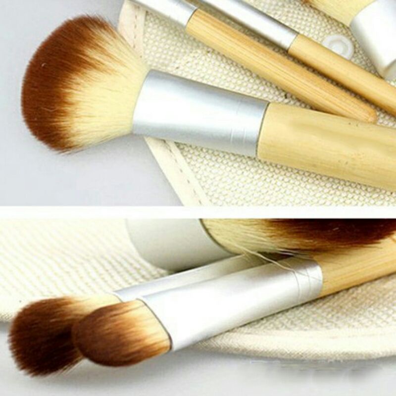 Kuas Make Up Brush Bambu 4 Set Biutte. Co - MAG5166