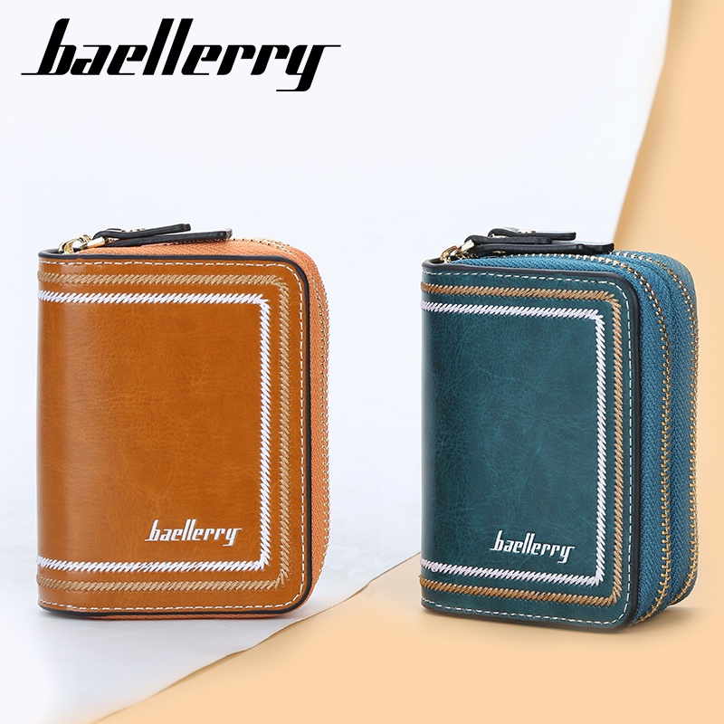 BAELLERRY D3228 Dompet Kartu Wanita Dompet Kunci Bahan Kulit PU Leather Premium WATCHKITE WKOS