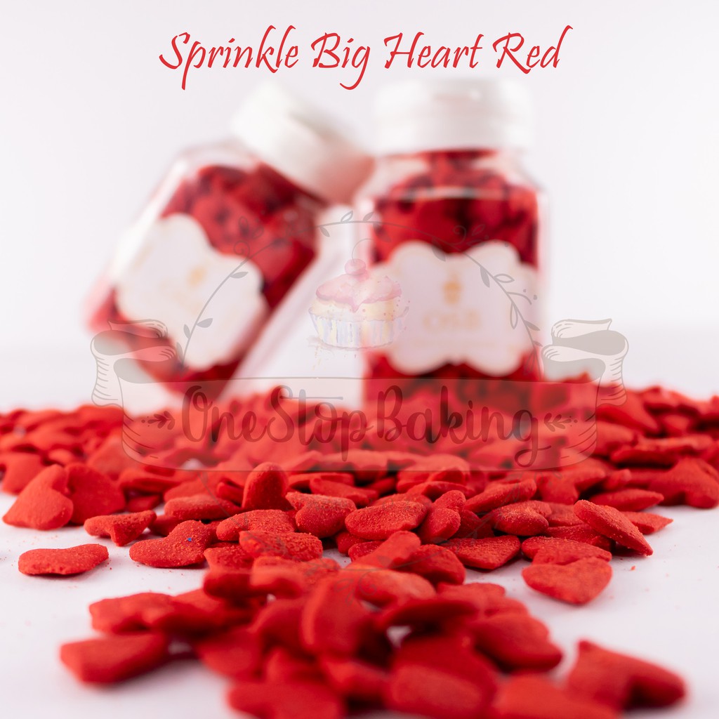 

Sprinkle Big Heart Red 50gr new