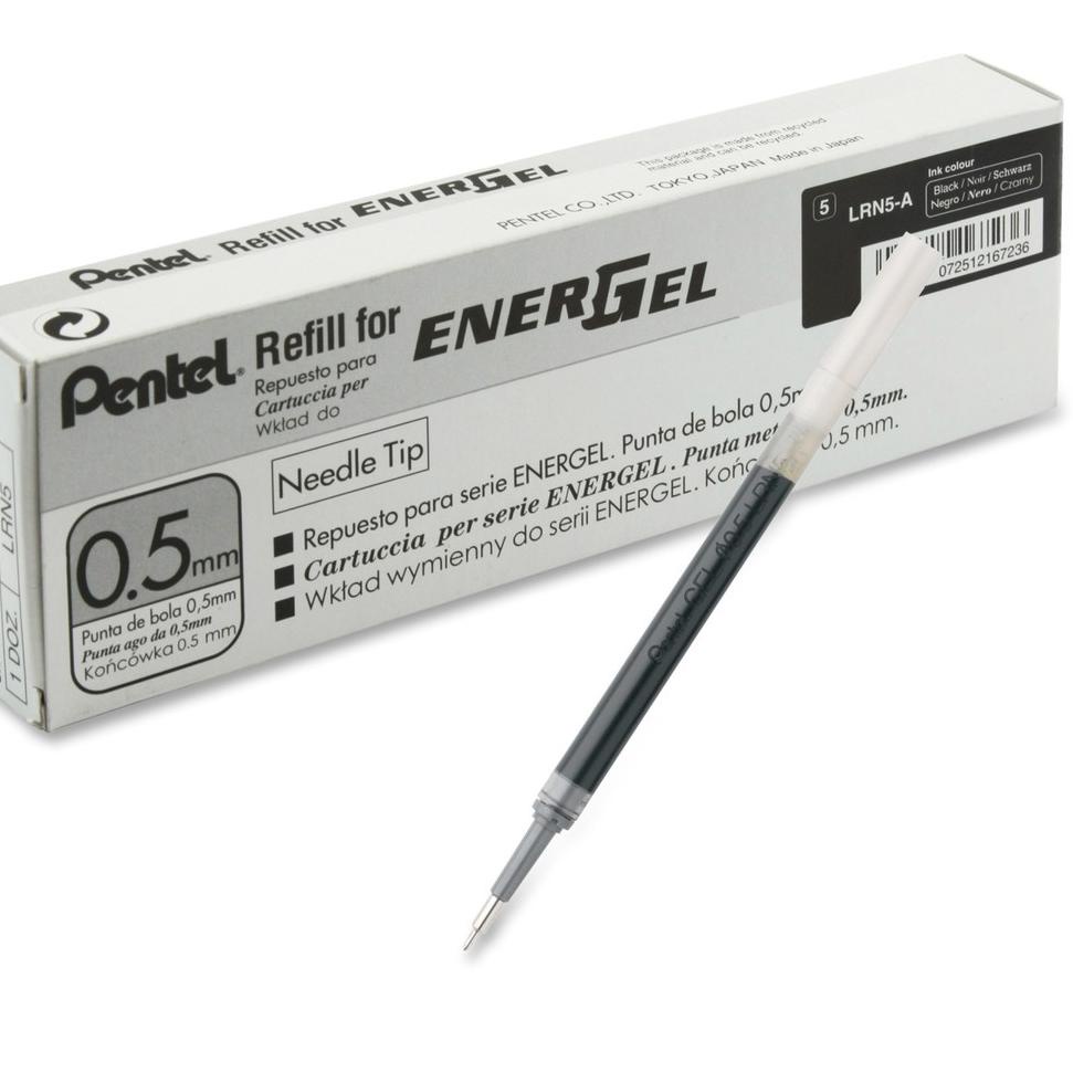 

[PRODUK TGBBU] Pentel Refill Pulpen Energel Black 0.5 LRN5-A DVP