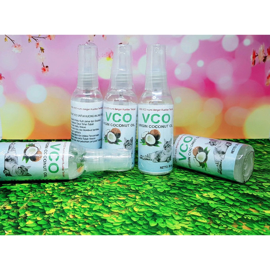 Minyak VCO Obat Jamur, Skabies, Diare, Koreng, Kucing Anjing Kelinci 60 ml