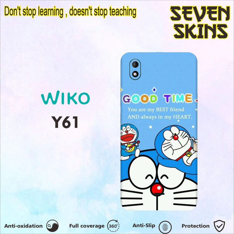 SKIN HANDPHONE DAPAT 2 PCS  WIKO Y61 DORAEMON