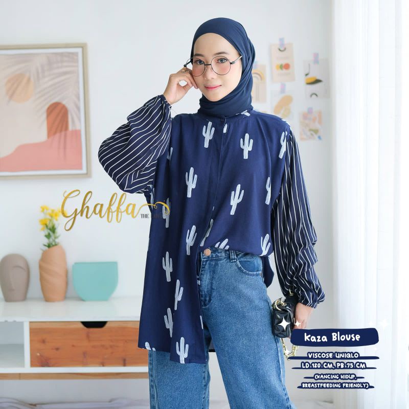 Blouse Motif Kaza blouse by ghaffa the label