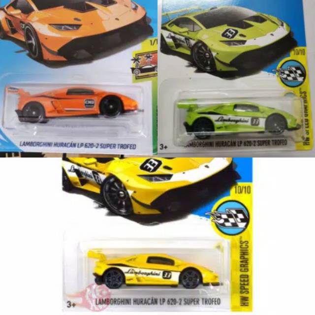 Hot Wheels Lamborghini Huracan LP 620-2 Super Trofeo LP 610-4 orange hijau kuning FS 2018 hotwheels lambo grey hitam factory 500hp world class racer exotic