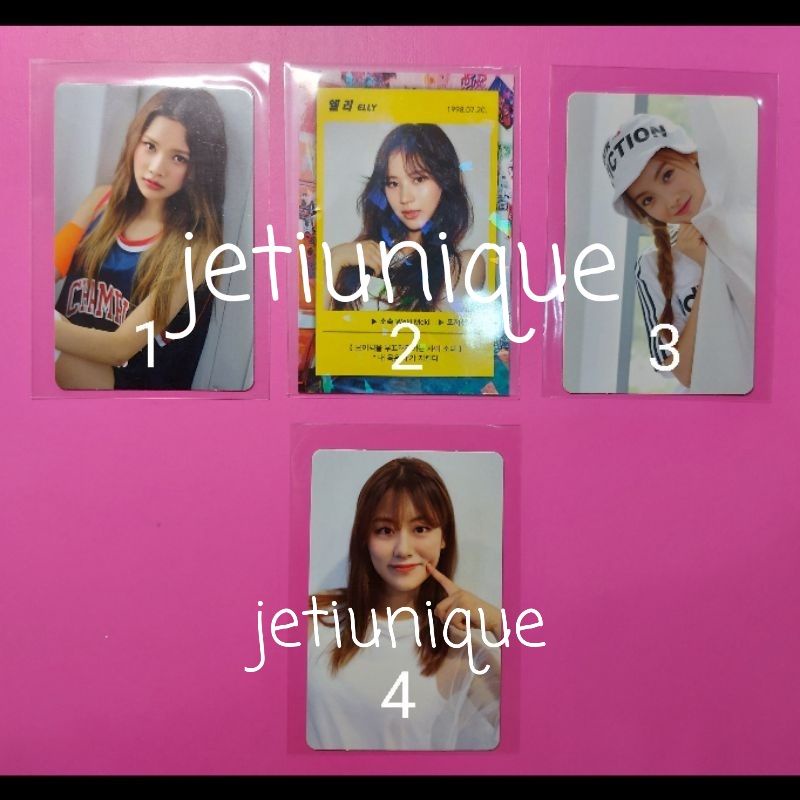 WEKI MEKI 1st album WEME Photocard PC [Rina, Elly, Lucy, Lua]