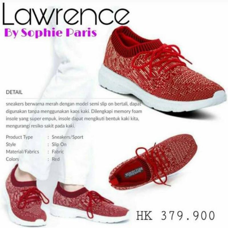 Sepatu Lawrence red sophiemartinparis