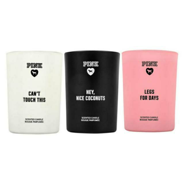 PINK HEY, NICE COCONUTS SINGLE MEDIUM 1 WICK SCENTED CANDLE 180 G