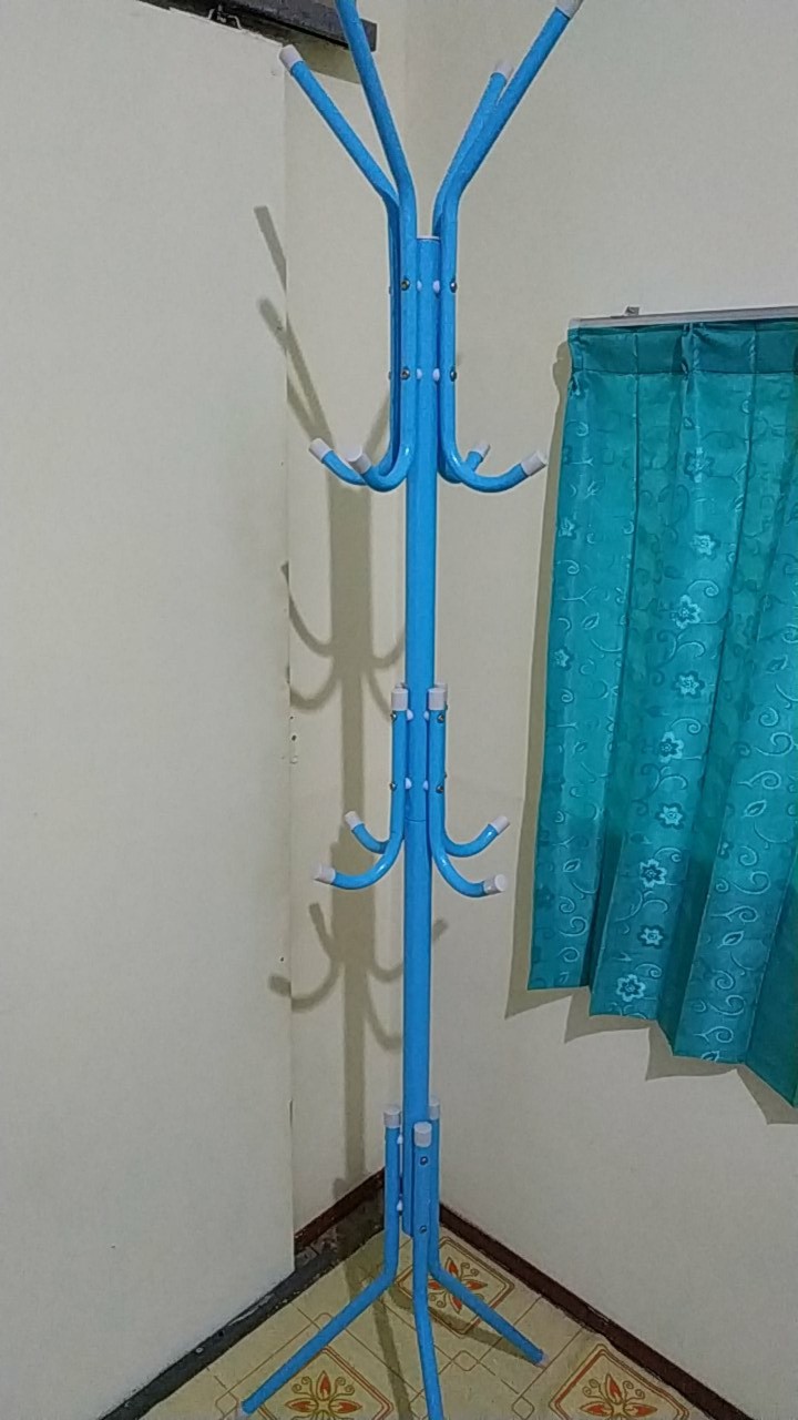 [cod] Stand Hanger Gantungan Tiang Menara Berdiri Cantolan Baju Tas Topi Jaket Standing Kuat Kokoh