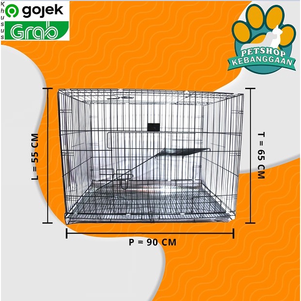 GOSEND KANDANG 04 LOKAL ( UKURAN 90CM) KANDANG KUCING