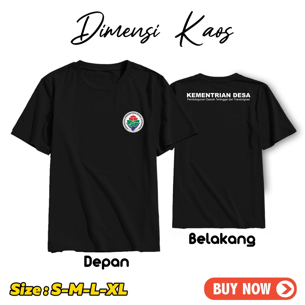 Kaos Kemendes sdgs desa Terbaru / Kaos KEMENDES / Kaos Rapat Desa / Baju Kantor Desa COD