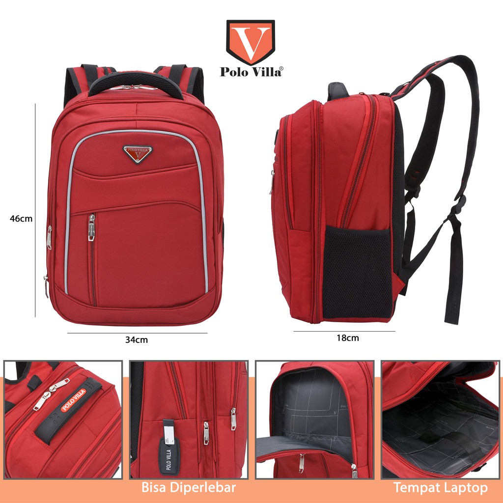 (Ferla) Tas Ransel Polo Villa Jet-Setter Sporty 9214 Tas Laptop