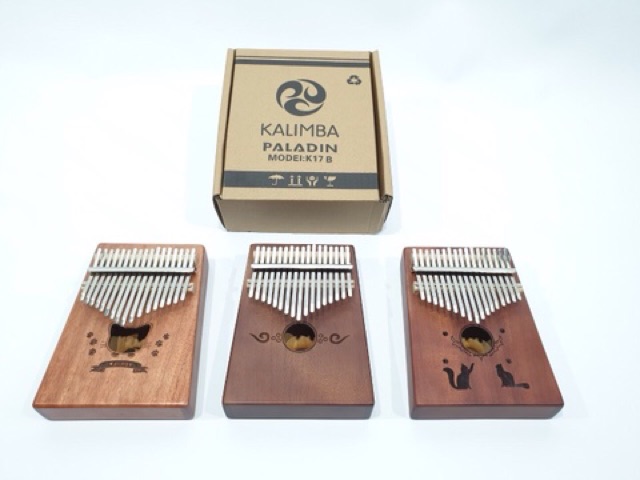 Kalimba Merk Paladin Original 17 Nada Tipe K-17 Warna Coklat Komplit Murah Jakarta