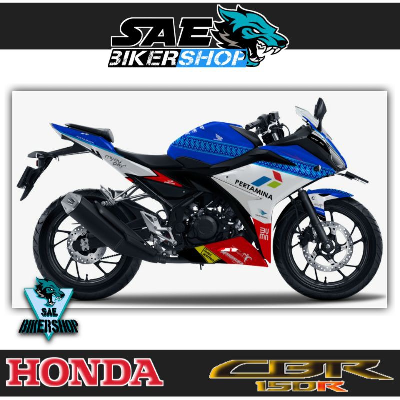 DECAL FULLBODY CBR150R FACELIFT - CBR FACELIFT MOTIF MOTO GP PERTAMINA MANDALIKA RACING TEAM