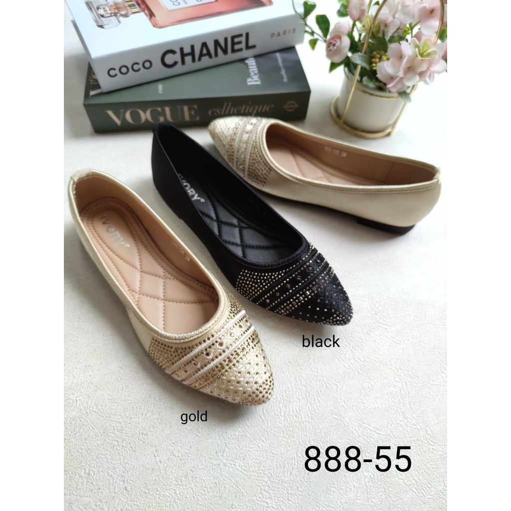 IVORY Sepatui Wanita Flatshoes Import 888-55