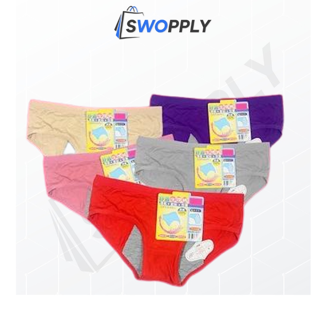 Swopply HL0038 Celana Dalam Menstruasi Wanita CD Cewek Nyaman Anti Bocor