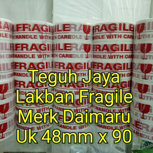xfv218NB  Lakban / Isolasi / Selotip Fragile Daimaru 48mm x 90
