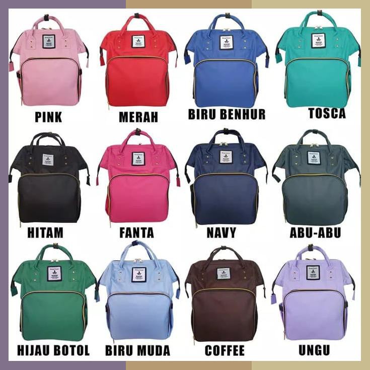 Tas Perlengkapan Bayi / Diaper Bag / Mommy Bag Backpack / Tas Bayi Pink