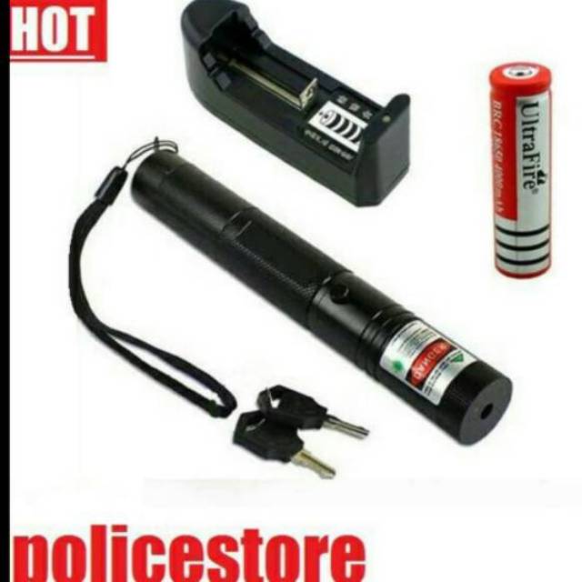 Green Laser pointer 303 rechargeable baterai