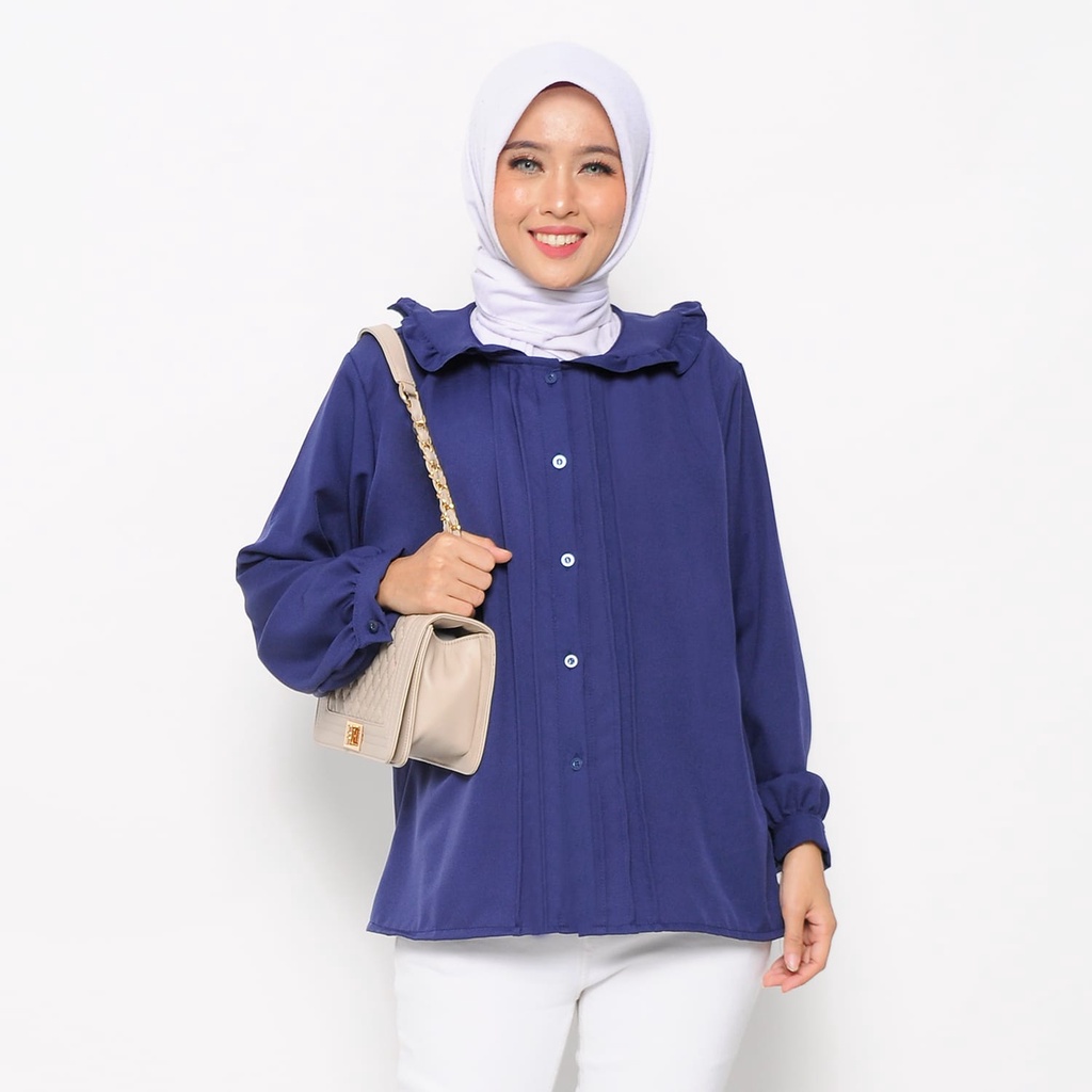 atasan blouse shakila premium/kemeja wanita opnaisel top