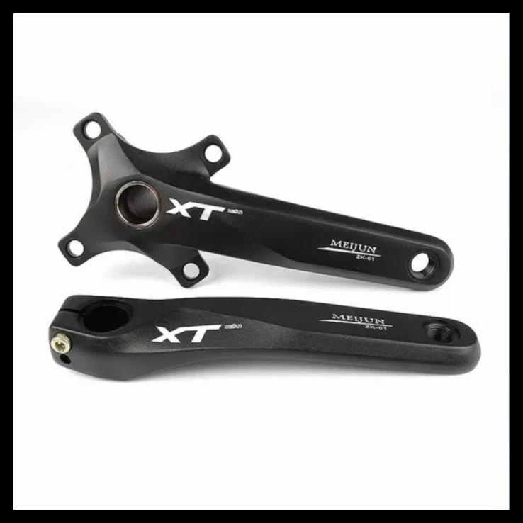 Meijun Arm Crank Ht2 Bcd 104 Single Speed Crankset Hollowtech 2 Hitam