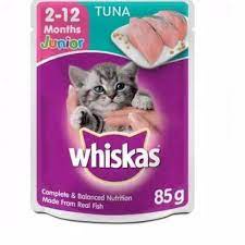 Makanan Whiskas Basah Junior Tuna 80gr