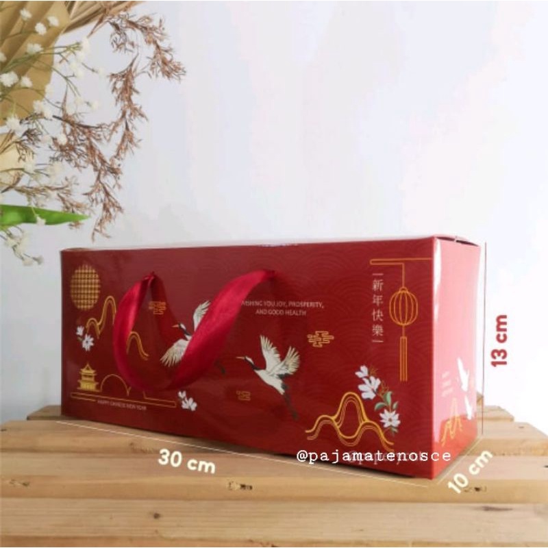 Kotak Hampers Box Toples Dus Kue Bolu Lapis Gulung Spiku Sincia Imlek Chinese New Year Hantaran Kema