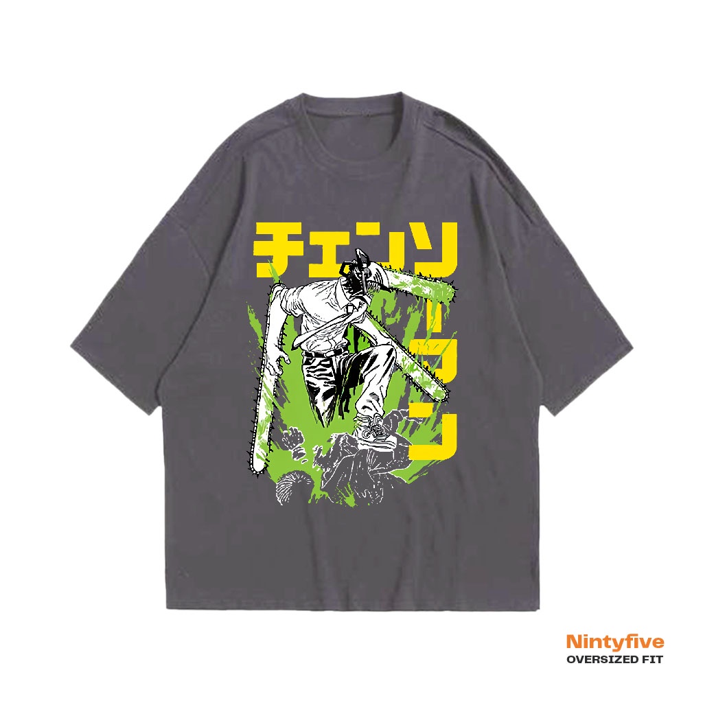 Chainsaw Man Denji T shirt - Kaos Anime Chainsaw Man Vintage Oversized