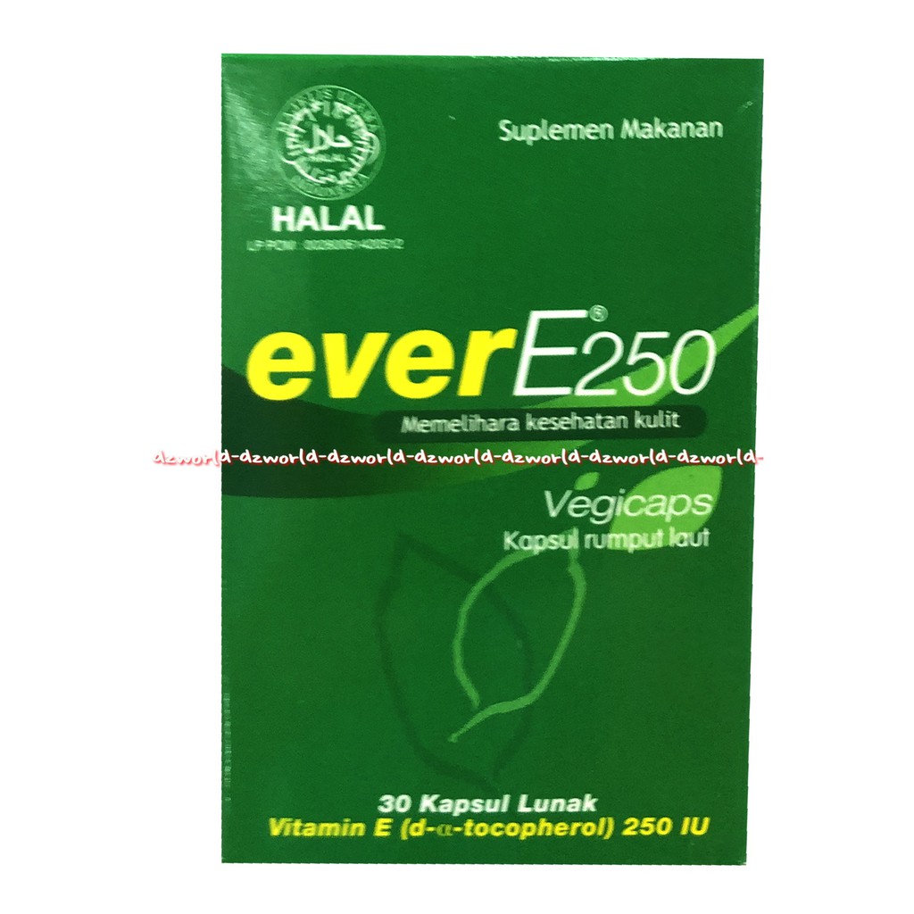 EverE250 Memelihara Kesehatan Kulit Vitamin E 30Kapsul Rumput Laut Ever E 250