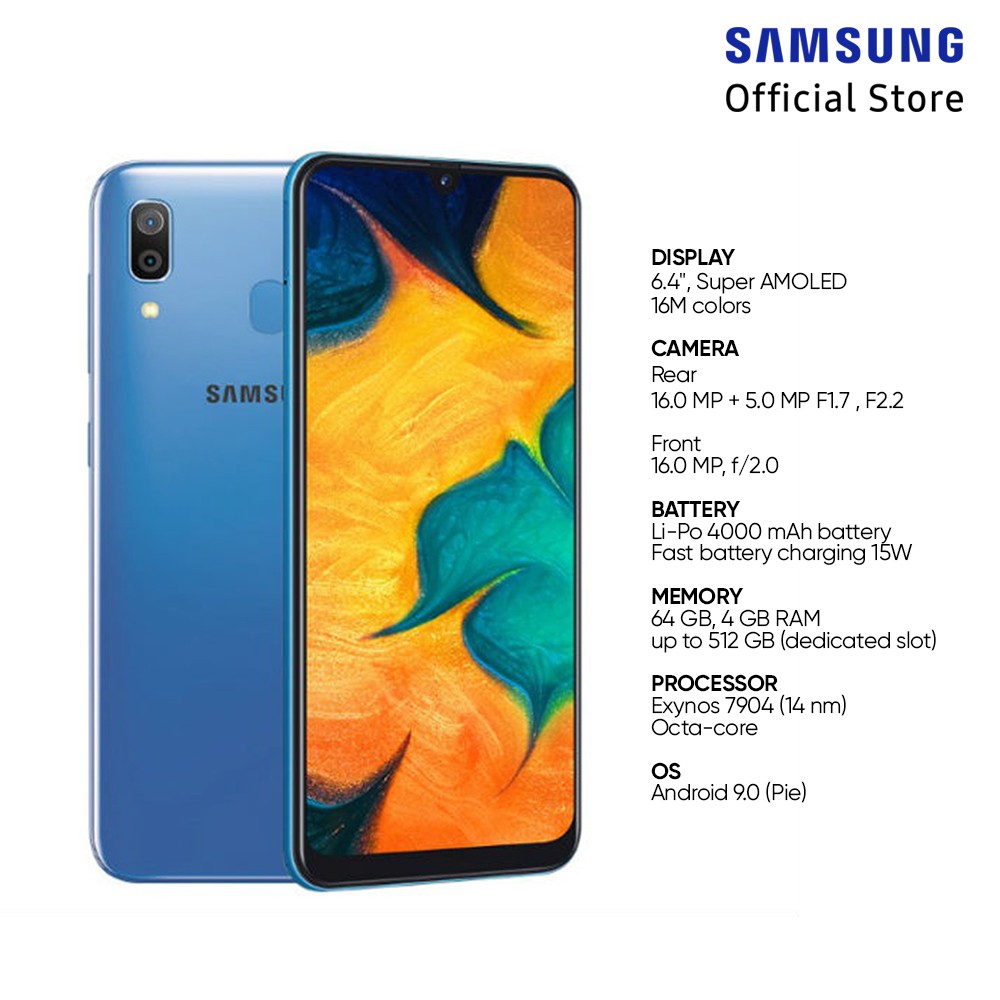 Spesifikasi Samsung A30 Dan Harga