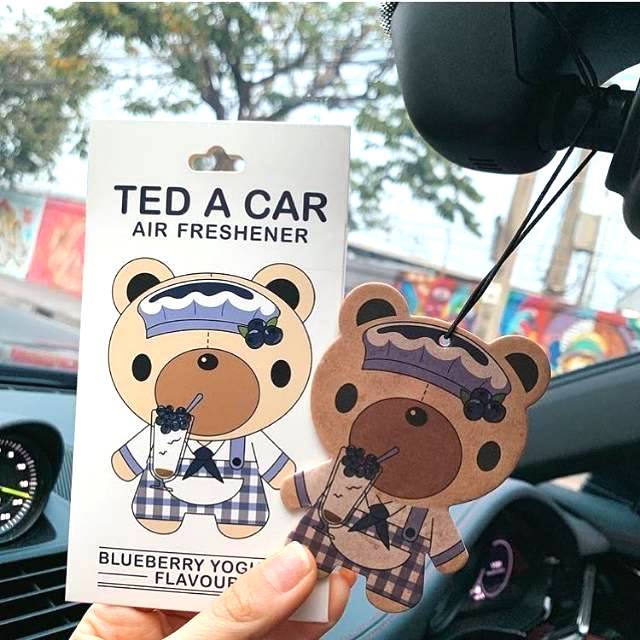 Ted A Car Air Freshener Blueberry Yoghurt