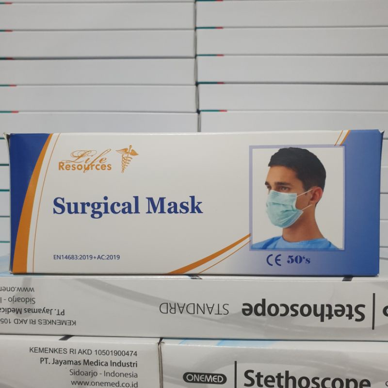 Masker Medis 3ply Masker Earloop 3 ply Masker Bedah Surgical Mask