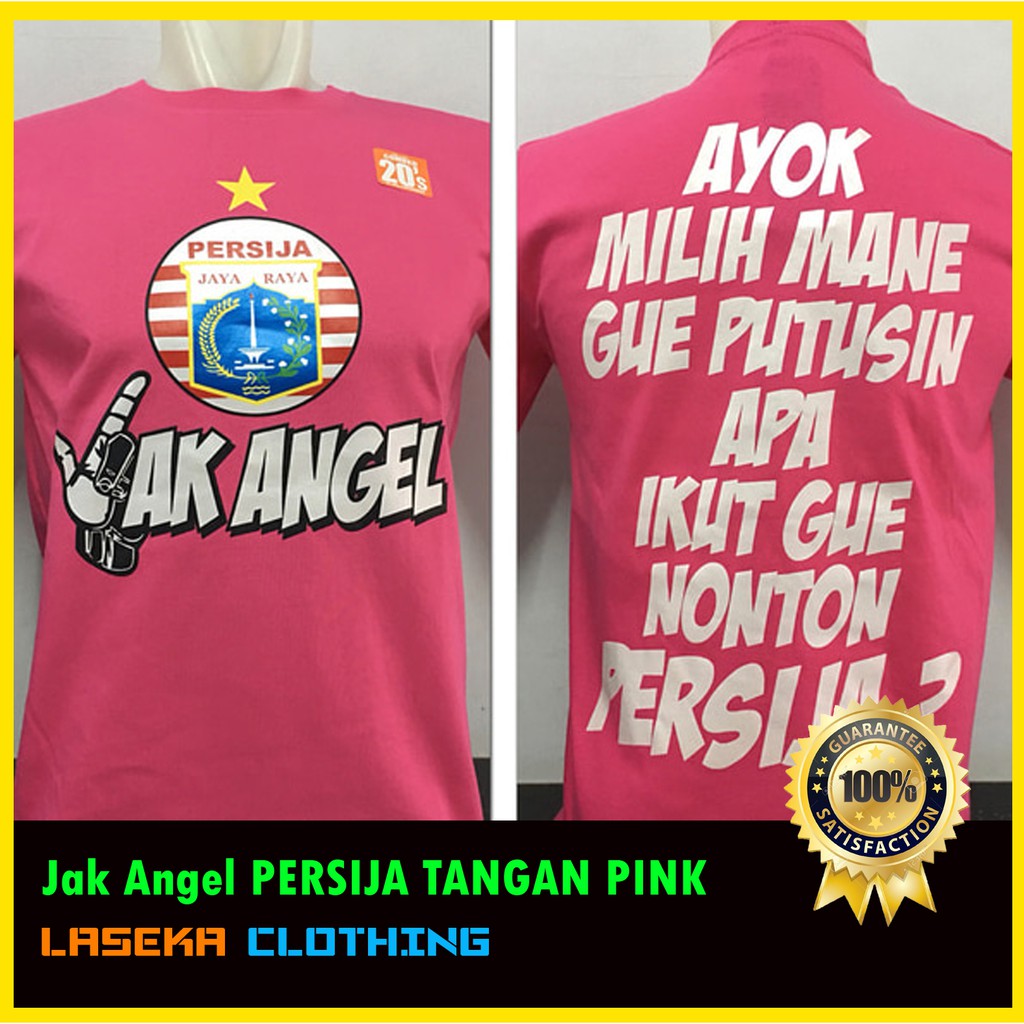 Kaos Baju Distro Persija Couple The Jak Mania JAK ANGEL Tribun Merah