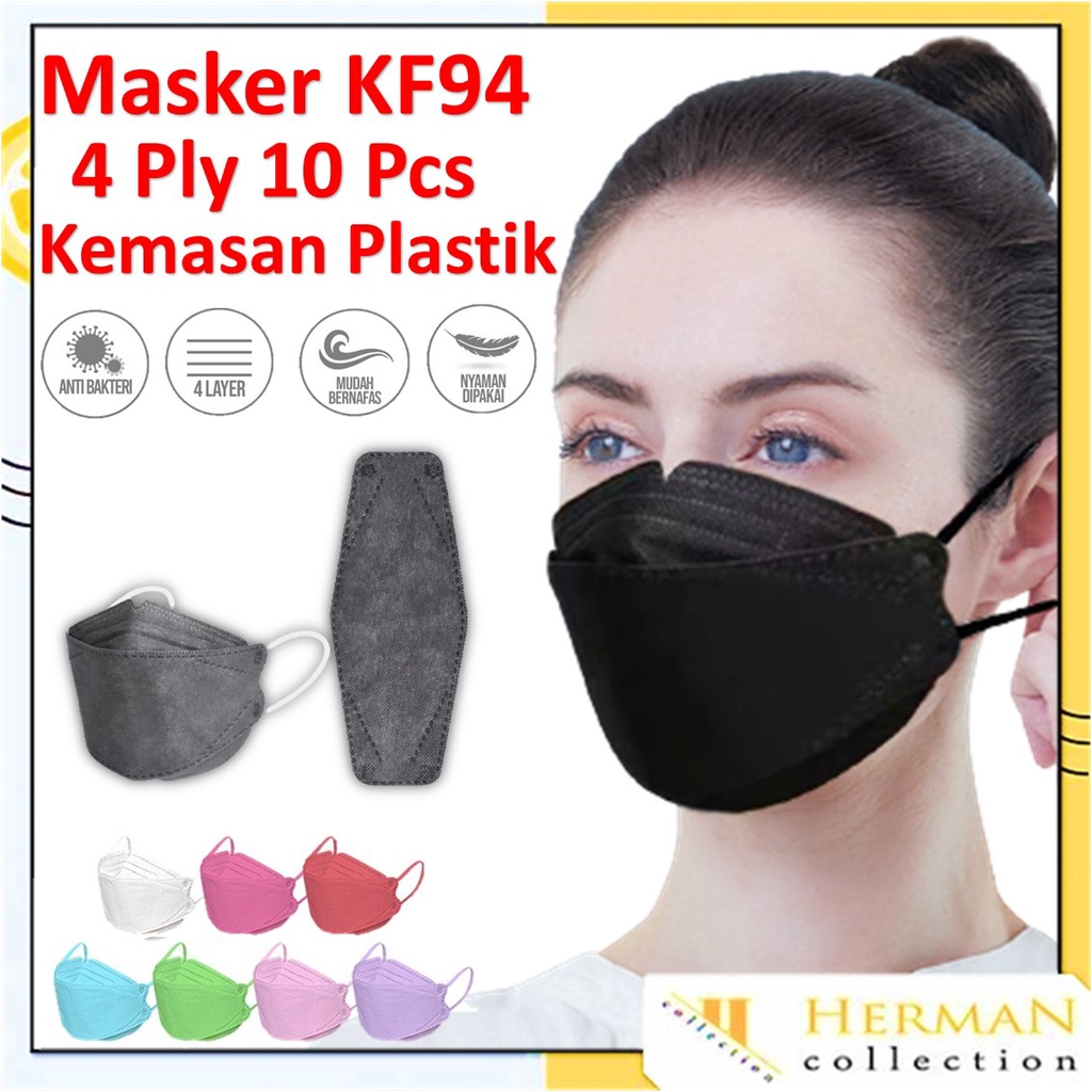HC Masker KF94 C Care 4 Ply Isi 10 Pcs Protective Mask Kesehatan 4Ply Masker Medis Korea 10Pcs