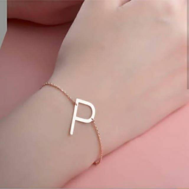 Gelang inisial nama | gelang inisial huruf