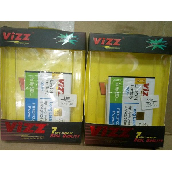 Battery Batre Baterai Vizz Advan S5Eplus Double Power Original