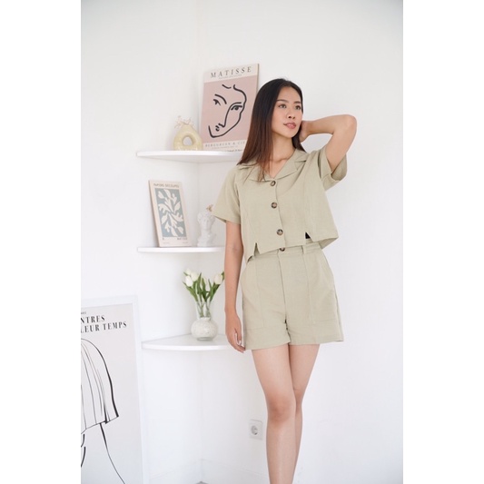 SETELAN WANITA  BAJU CELANA KOREA  SET CASUAL WANITA PREMIUM BAJU JALAN JALAN PESTA / By REBECCA / E