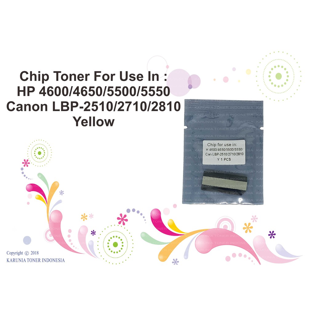 Chip Toner For Use In :  HP 4600/4650/5500/5550 Can LBP-2510/2710/2810 C