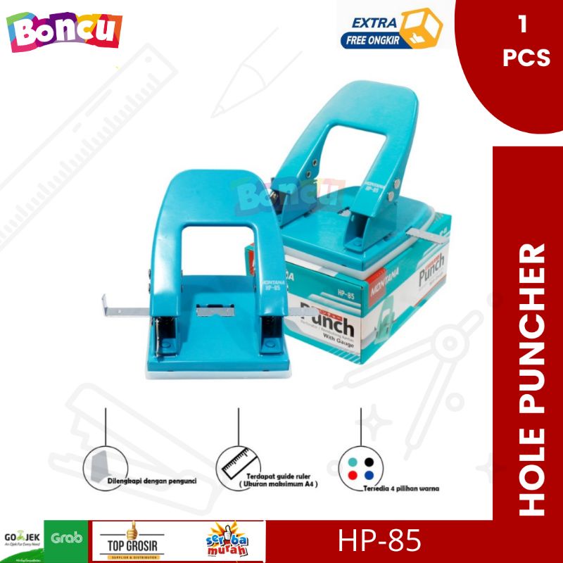 

Perforator Montana - Pembolong Kertas Praktis & Rapi HP-85 [ 1PCS ]