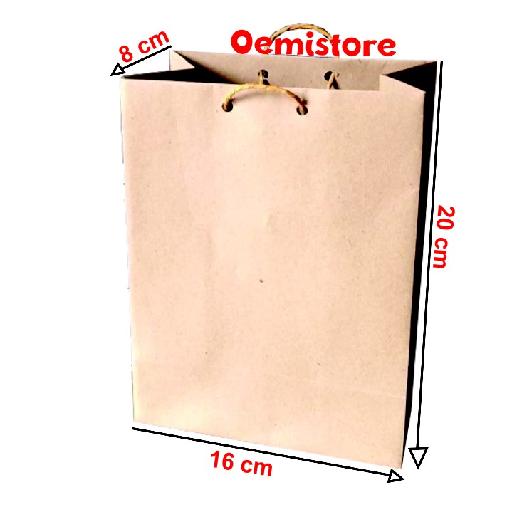 

paperbag POLOS tas kertas coklat alas besar type A